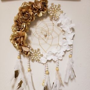 Gold dream catchers